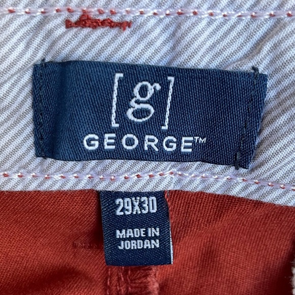 GEORGE Tapered Chino Pants Sz 29X30 - Picture 6 of 8